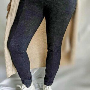 Hilary Radley Size M charcoal gray slim-leg pull-on pants (like new, no tags)